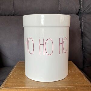 🌎 Rae Dunn Christmas Utensil Crock “HO HO HO” Red Lettering